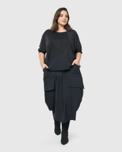 Women Alembika Tops & Tunics<Audrey Relaxed Top, Pinstripes