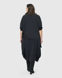 Women Alembika Tops & Tunics<Audrey Relaxed Top, Pinstripes