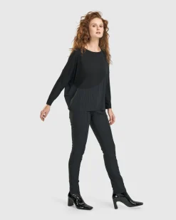 Women Alembika Tops & Tunics<Audrey Relaxed Top, Pinstripes