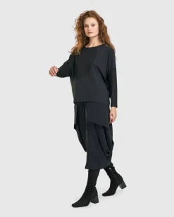 Women Alembika Tops & Tunics<Audrey Relaxed Top, Pinstripes