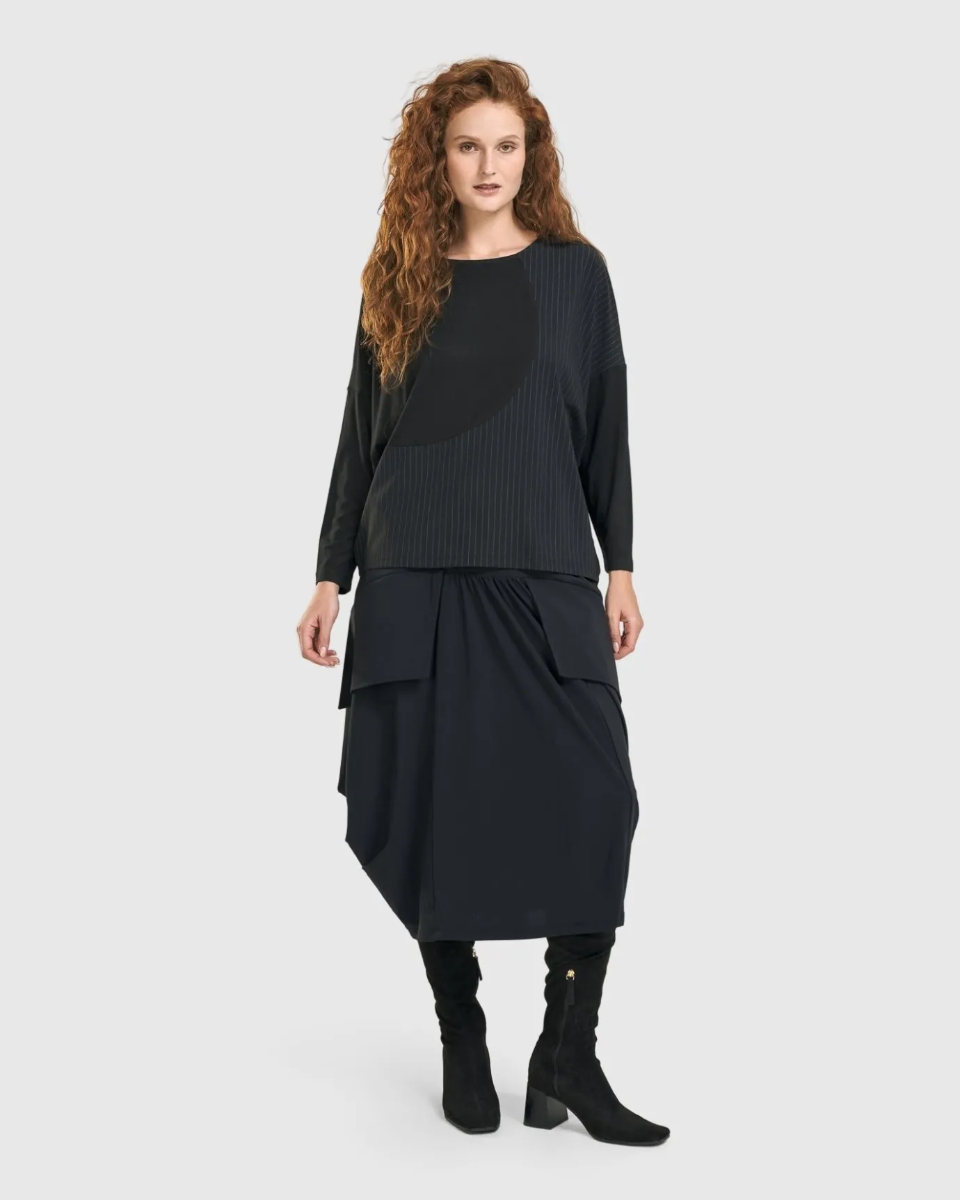 Women Alembika Tops & Tunics<Audrey Relaxed Top, Pinstripes