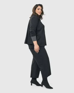 Women Alembika Plus<Audrey Shirt Jacket, Pinstripes