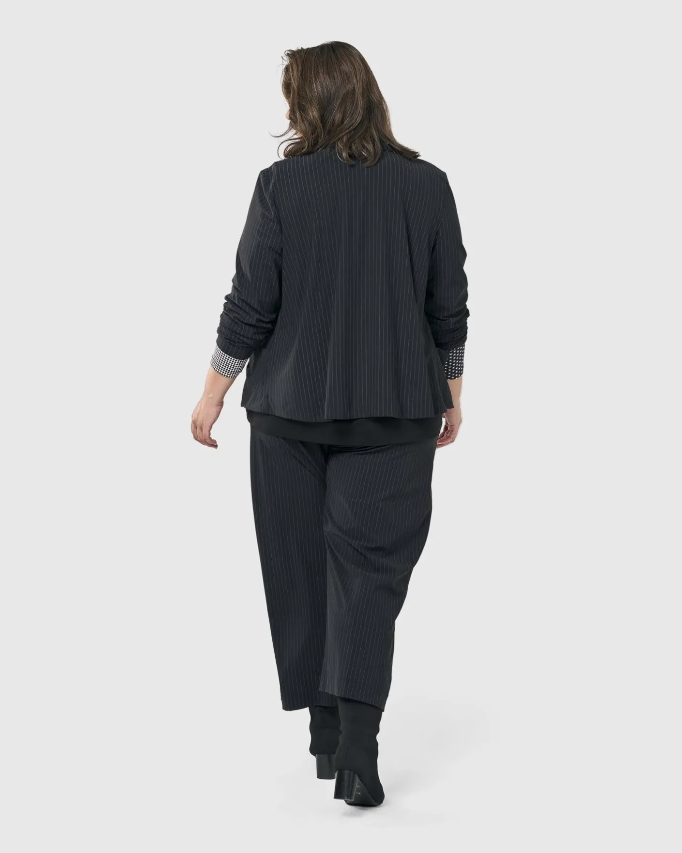 Women Alembika Jackets<Audrey Shirt Jacket, Pinstripes