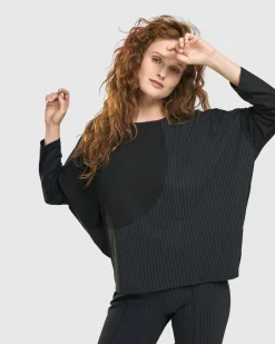Women Alembika Pants & Skirts<Audrey Slim Pants, Pinstripes