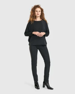 Women Alembika Plus<Audrey Slim Pants, Pinstripes