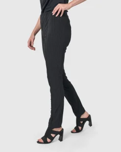 Women Alembika Plus<Audrey Slim Pants, Pinstripes