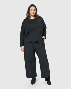 Women Alembika Pants & Skirts<Audrey Straight Leg Pants, Pinstripes