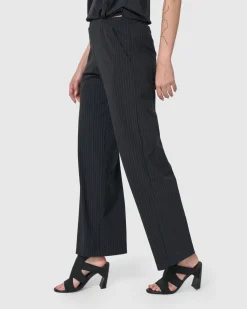 Women Alembika Pants & Skirts<Audrey Straight Leg Pants, Pinstripes