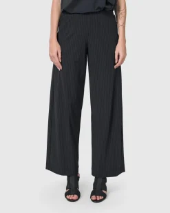 Women Alembika Plus<Audrey Straight Leg Pants, Pinstripes