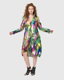 Women Alembika Dresses<Aurora Wonderful Pocket Dress, Watercolor