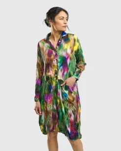 Women Alembika Dresses<Aurora Wonderful Pocket Dress, Watercolor