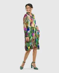 Women Alembika Plus<Aurora Wonderful Pocket Dress, Watercolor