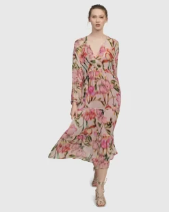 Women Alembika Dresses<Azalea Chiffon Maxi Dress, Floral