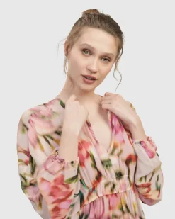 Women Alembika Dresses<Azalea Chiffon Maxi Dress, Floral