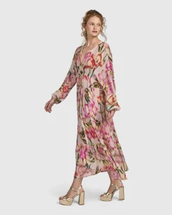 Women Alembika Dresses<Azalea Chiffon Maxi Dress, Floral