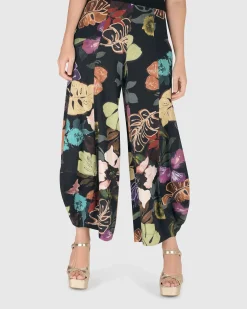 Women Alembika Pants & Skirts<Bali Punto Pants, Leaves Multi