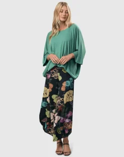 Women Alembika Pants & Skirts<Bali Punto Pants, Leaves Multi
