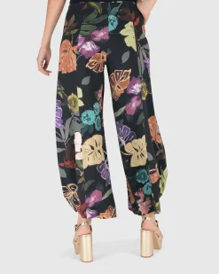 Women Alembika Pants & Skirts<Bali Punto Pants, Leaves Multi