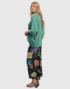 Women Alembika Pants & Skirts<Bali Punto Pants, Leaves Multi