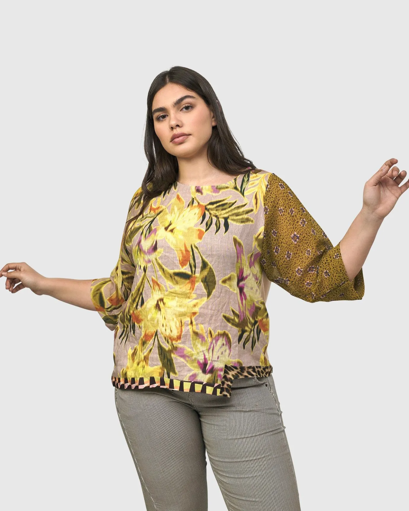 Women Alembika Plus<Beachside Top, Mix