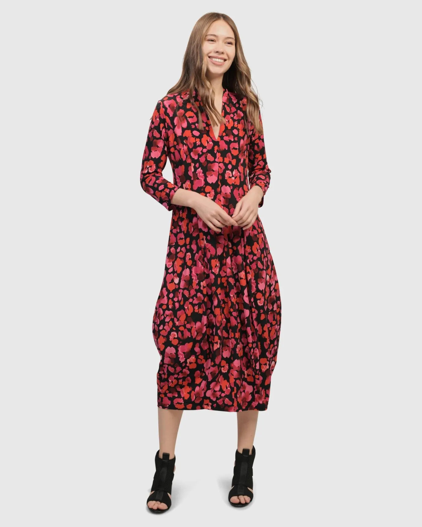 Women Alembika Plus<Begonia Cocoon Dress, Petals