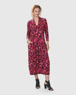 Women Alembika Dresses<Begonia Cocoon Dress, Petals
