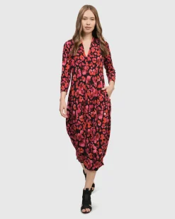 Women Alembika Dresses<Begonia Cocoon Dress, Petals