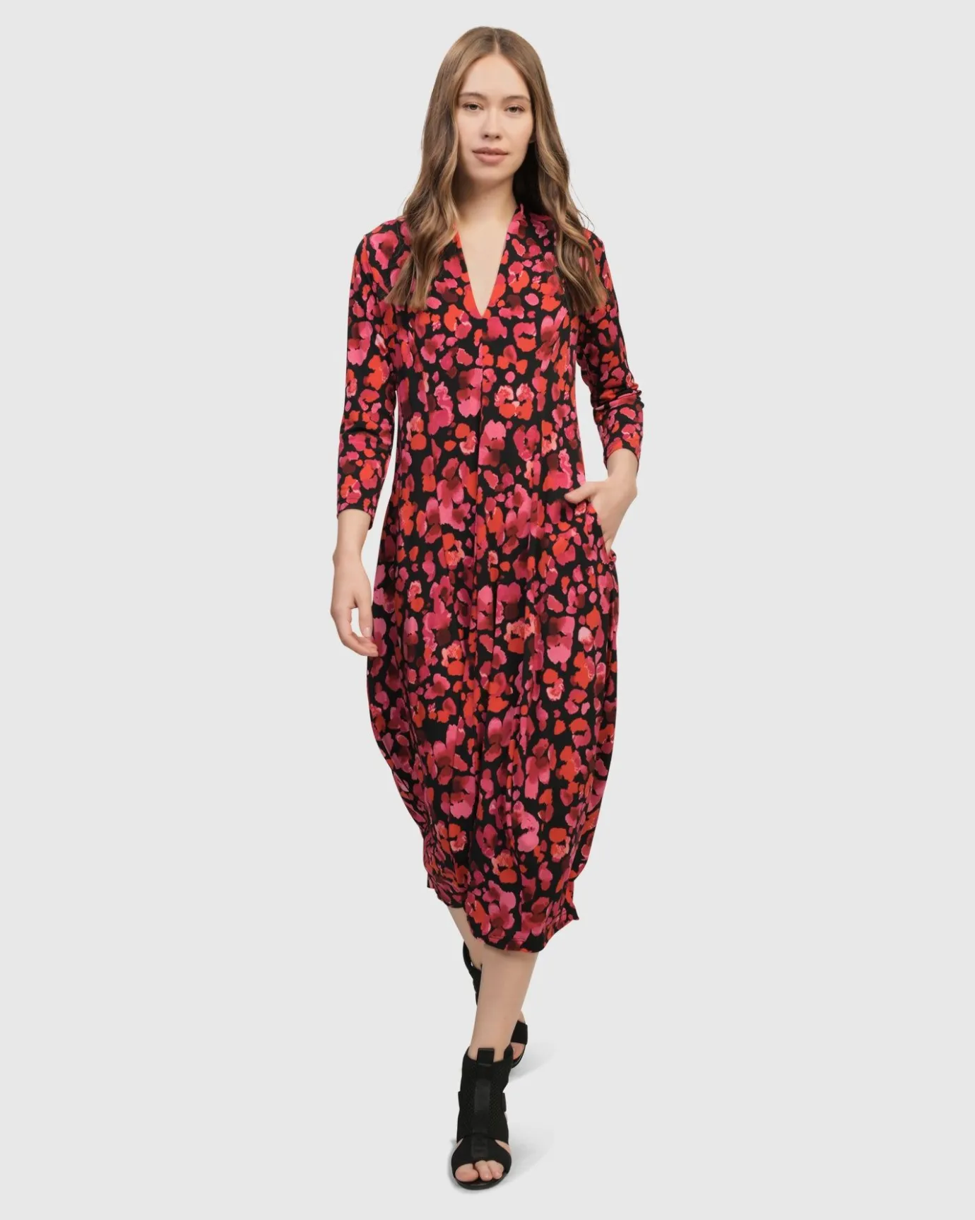 Women Alembika Dresses<Begonia Cocoon Dress, Petals