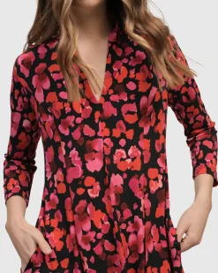 Women Alembika Dresses<Begonia Cocoon Dress, Petals