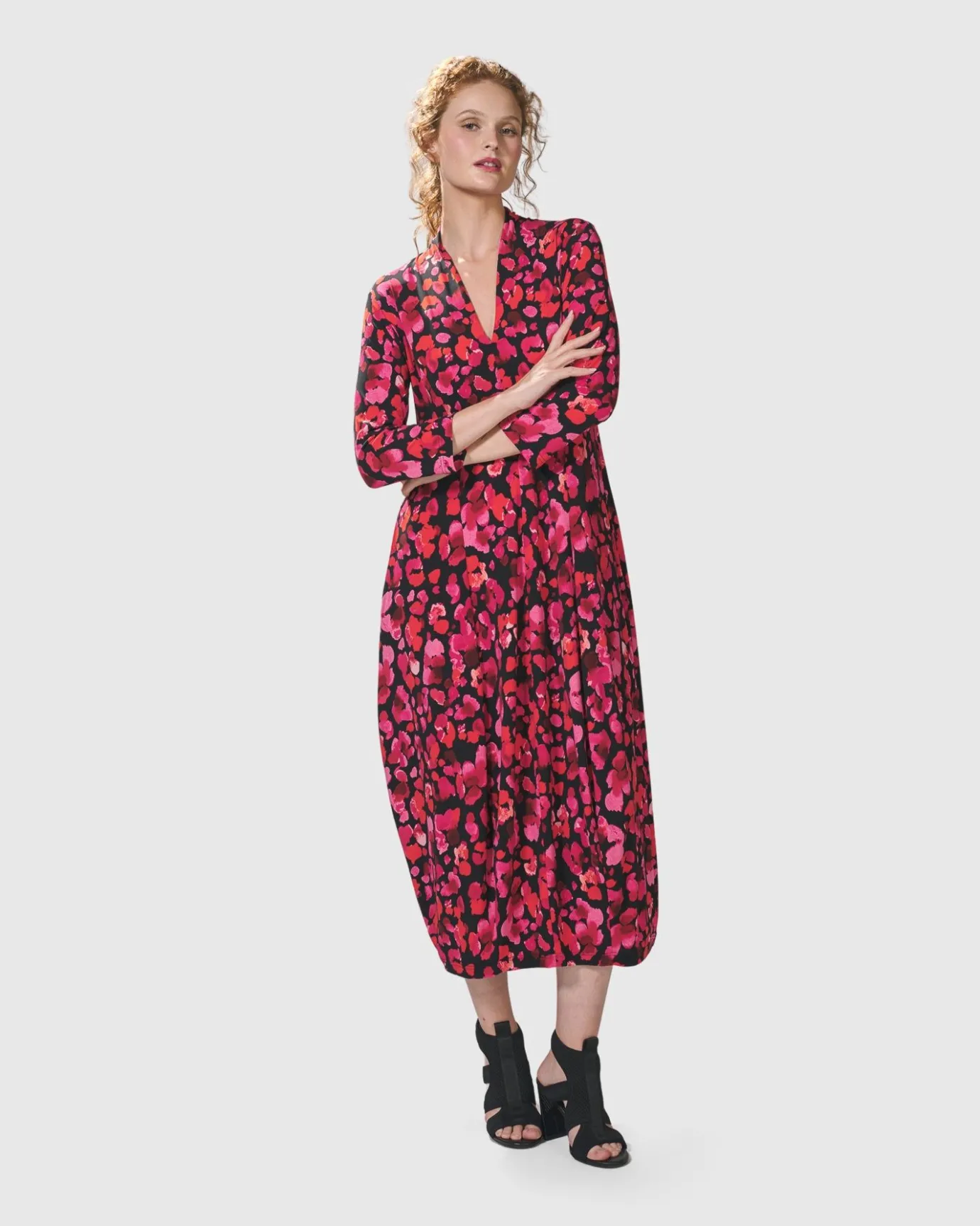 Women Alembika Dresses<Begonia Cocoon Dress, Petals