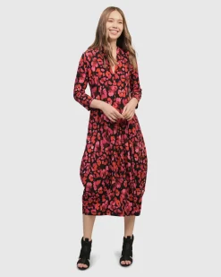 Women Alembika Dresses<Begonia Cocoon Dress, Petals