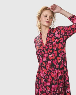 Women Alembika Dresses<Begonia Cocoon Dress, Petals