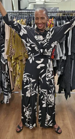 Women Alembika Plus<Benedetta Palazzo Pants, Floral