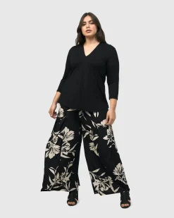 Women Alembika Pants & Skirts<Benedetta Palazzo Pants, Floral
