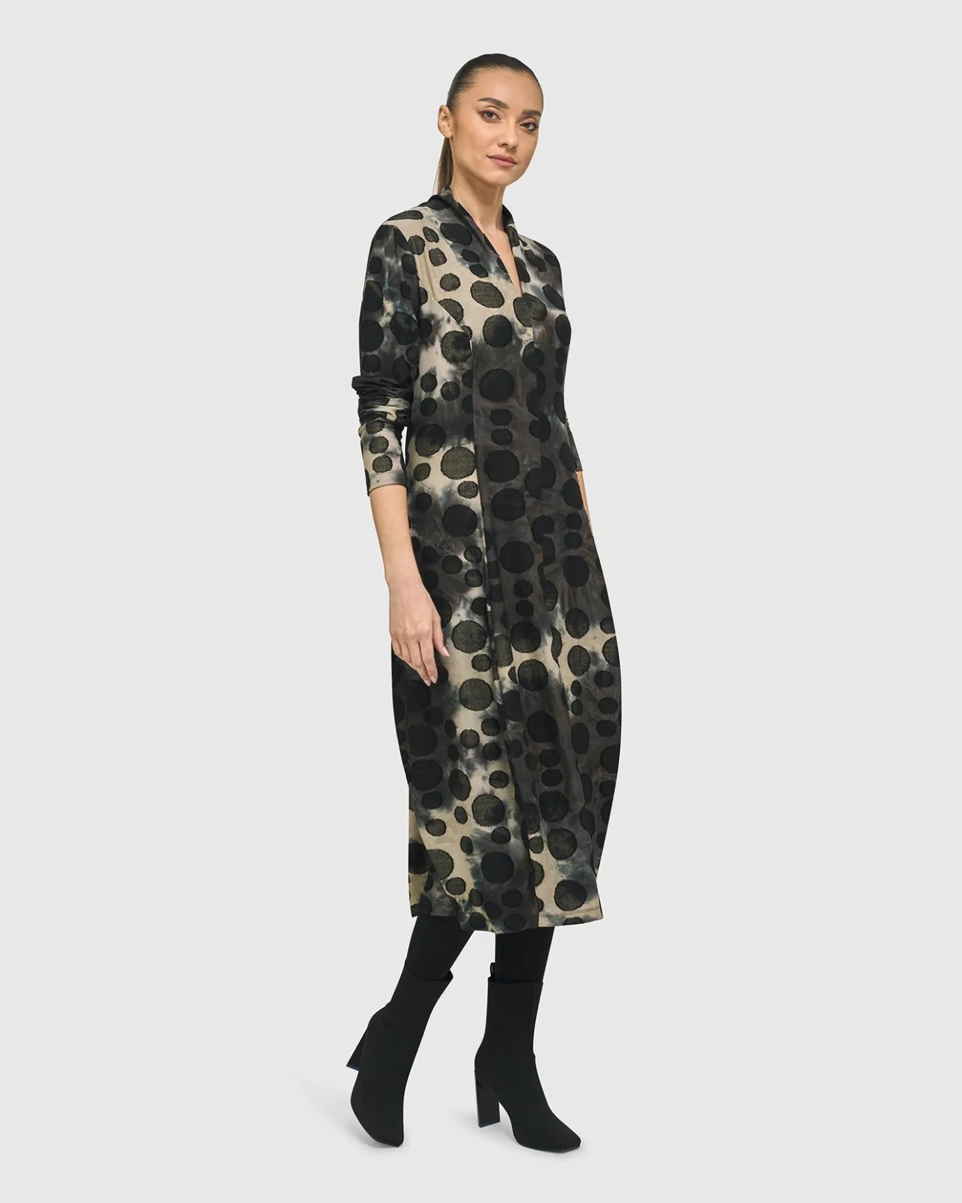 Women Alembika Dresses<Bermuda Cocoon Dress, Coffee