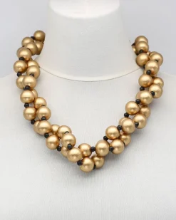 Women Alembika Accessories<Big Bead Necklace, Gold