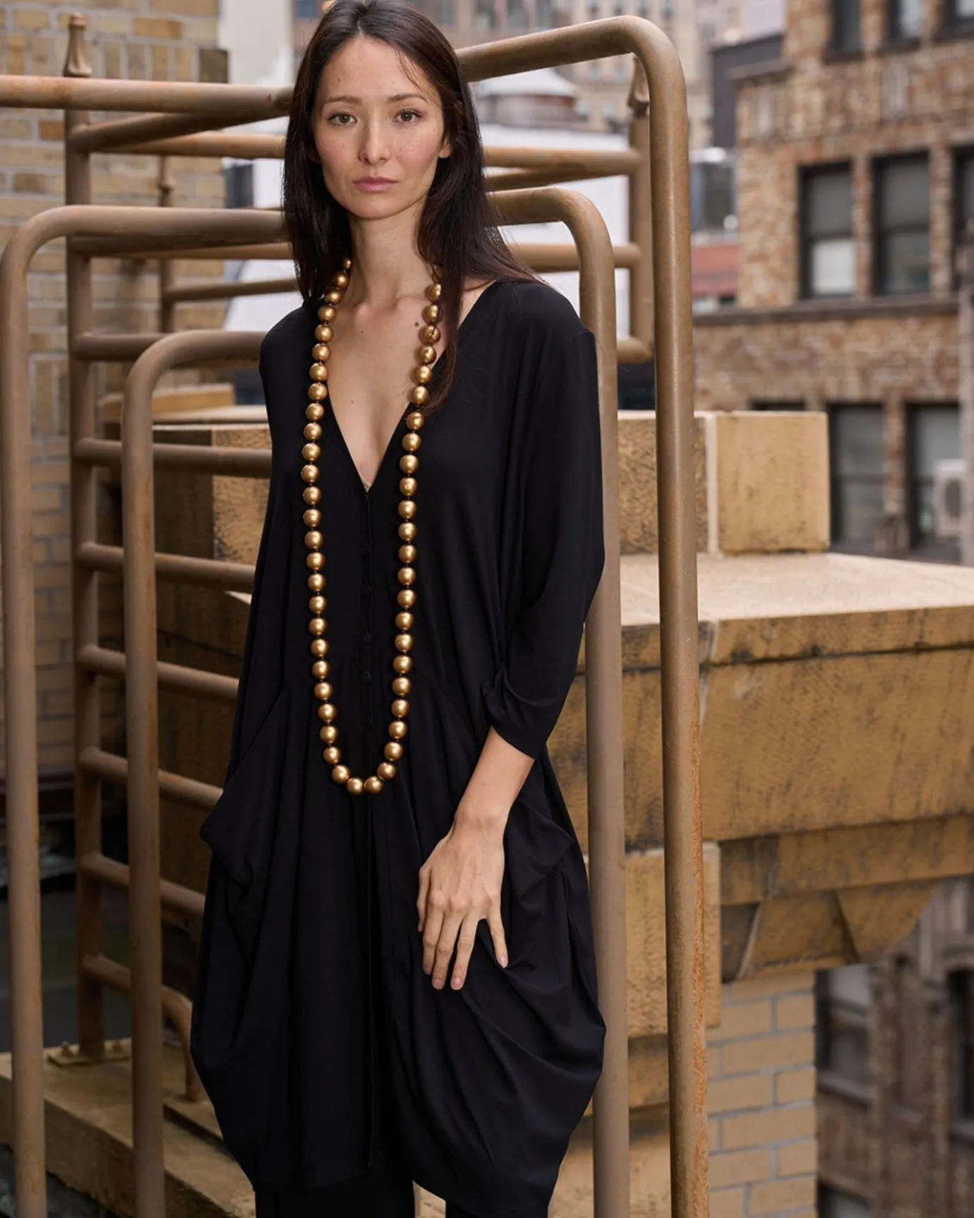 Women Alembika Accessories<Big Bead Necklace, Gold