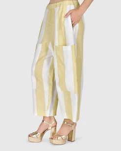 Women Alembika Plus<Boardwalk Pants, Citron