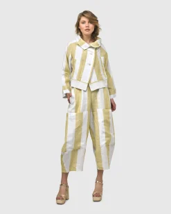 Women Alembika Pants & Skirts<Boardwalk Pants, Citron