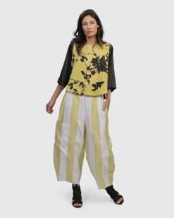 Women Alembika Pants & Skirts<Boardwalk Pants, Citron