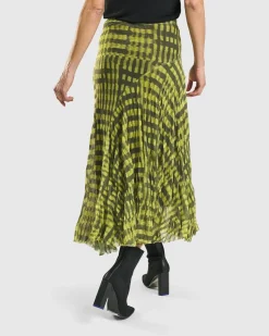 Women Alembika Plus<Bohemia Swing Skirt, Yellow