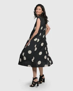 Women Alembika Plus<Bold Dot, Sleeveless Maxi Dress, Lace