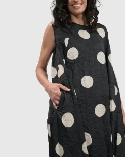 Women Alembika Plus<Bold Dot, Sleeveless Maxi Dress, Lace