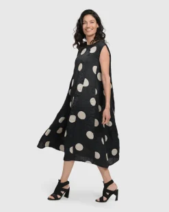 Women Alembika Plus<Bold Dot, Sleeveless Maxi Dress, Lace