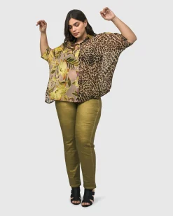 Women Alembika Plus<Bon Voyage Button Down Shirt, Mix