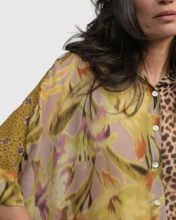 Women Alembika Plus<Bon Voyage Button Down Shirt, Mix