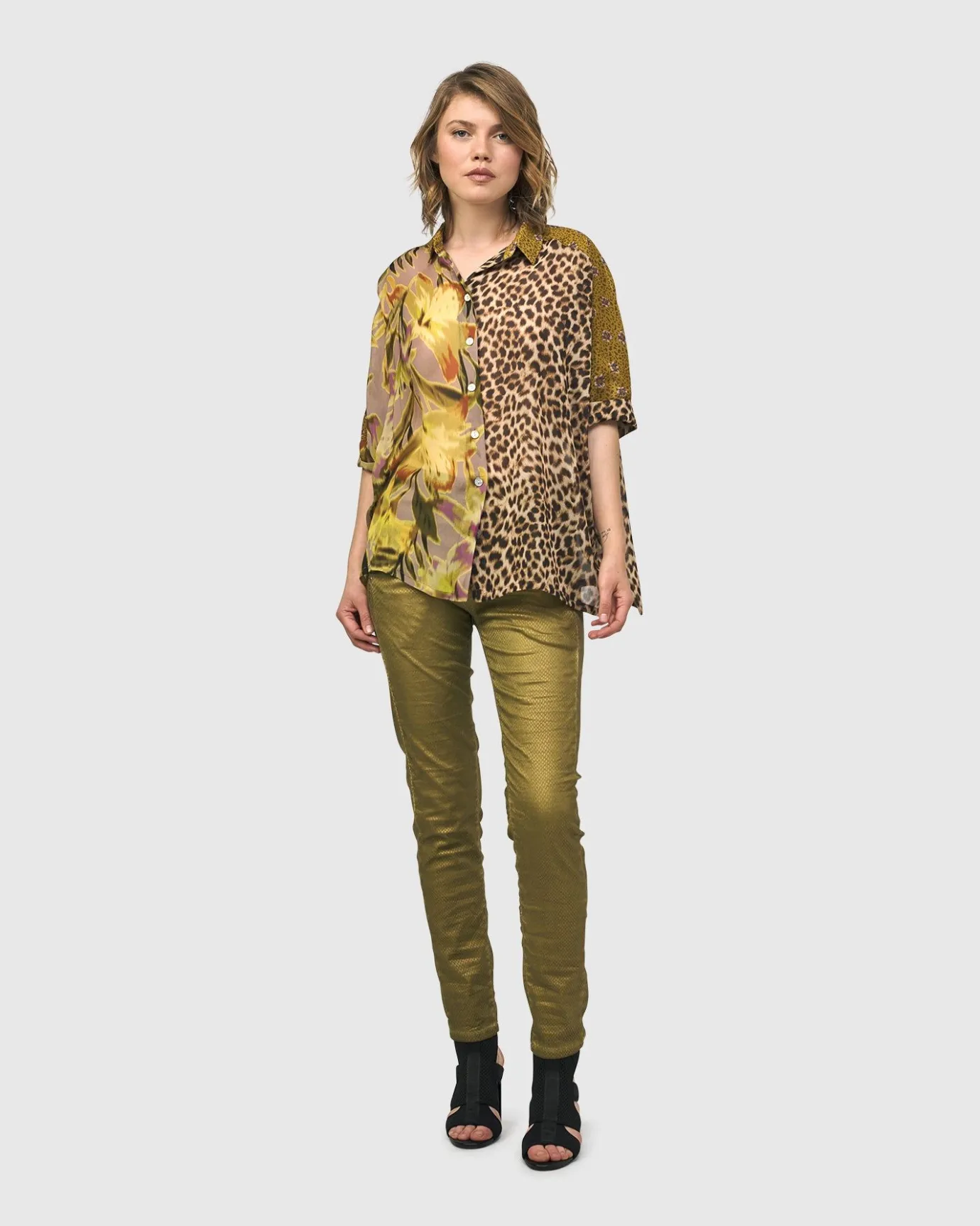 Women Alembika Plus<Bon Voyage Button Down Shirt, Mix