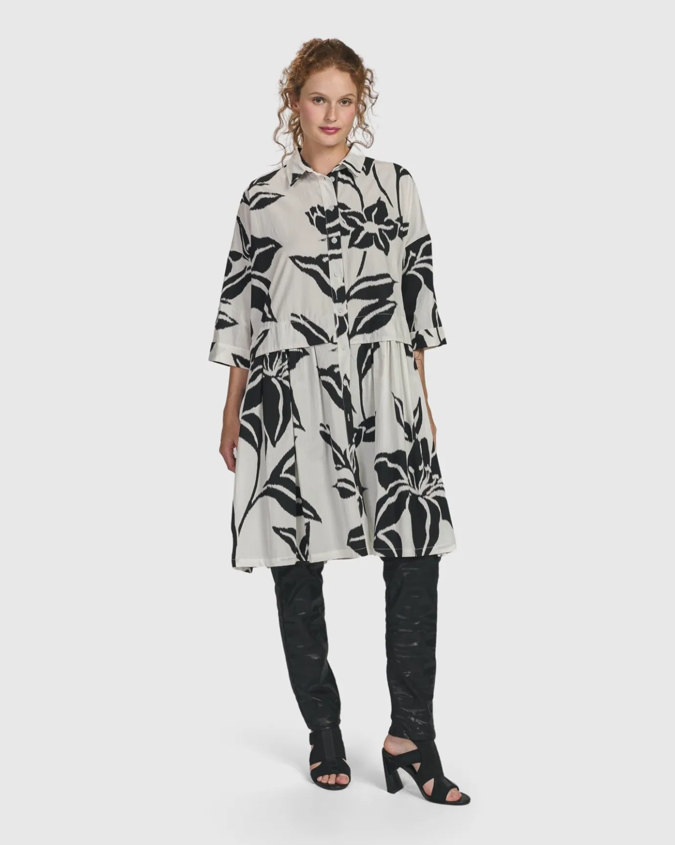 Women Alembika Plus<Botanica Oversized Babydoll Top, Lilly