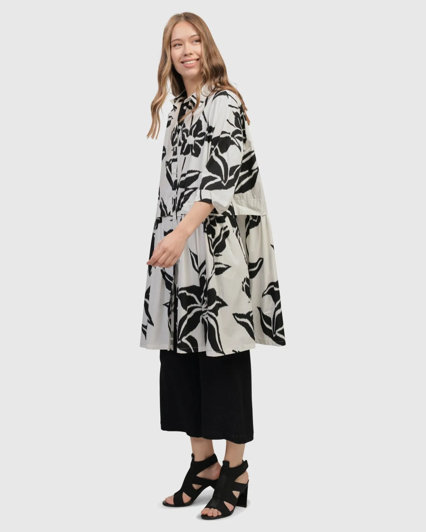 Women Alembika Plus<Botanica Oversized Babydoll Top, Lilly