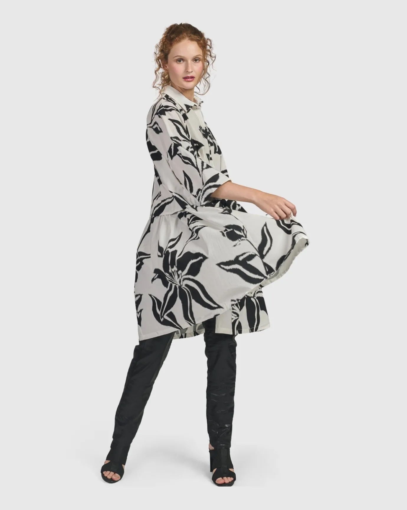 Women Alembika Plus<Botanica Oversized Babydoll Top, Lilly